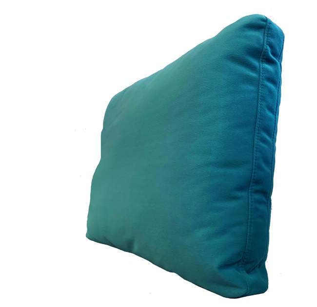 cuscino blu da poltrona o divano